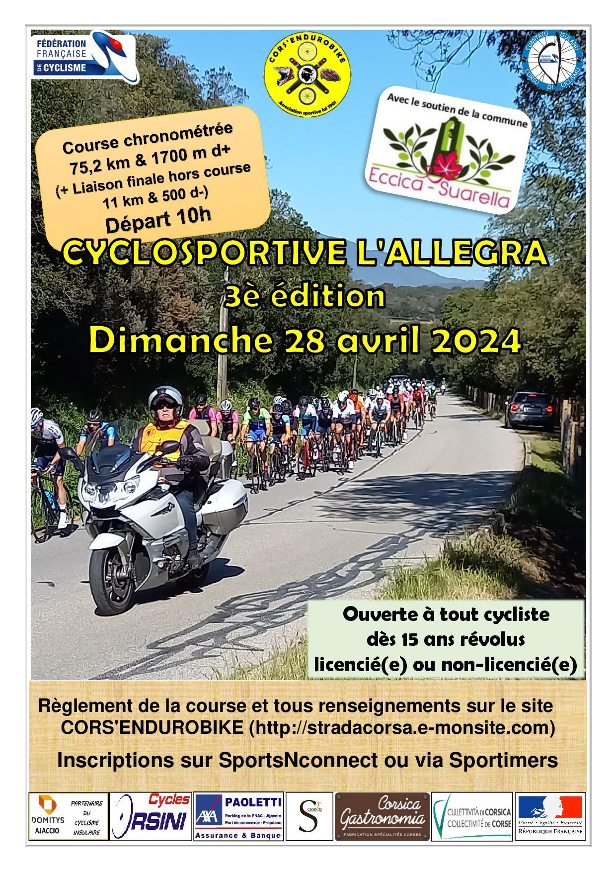 Affiche cyclo l allegra 2024