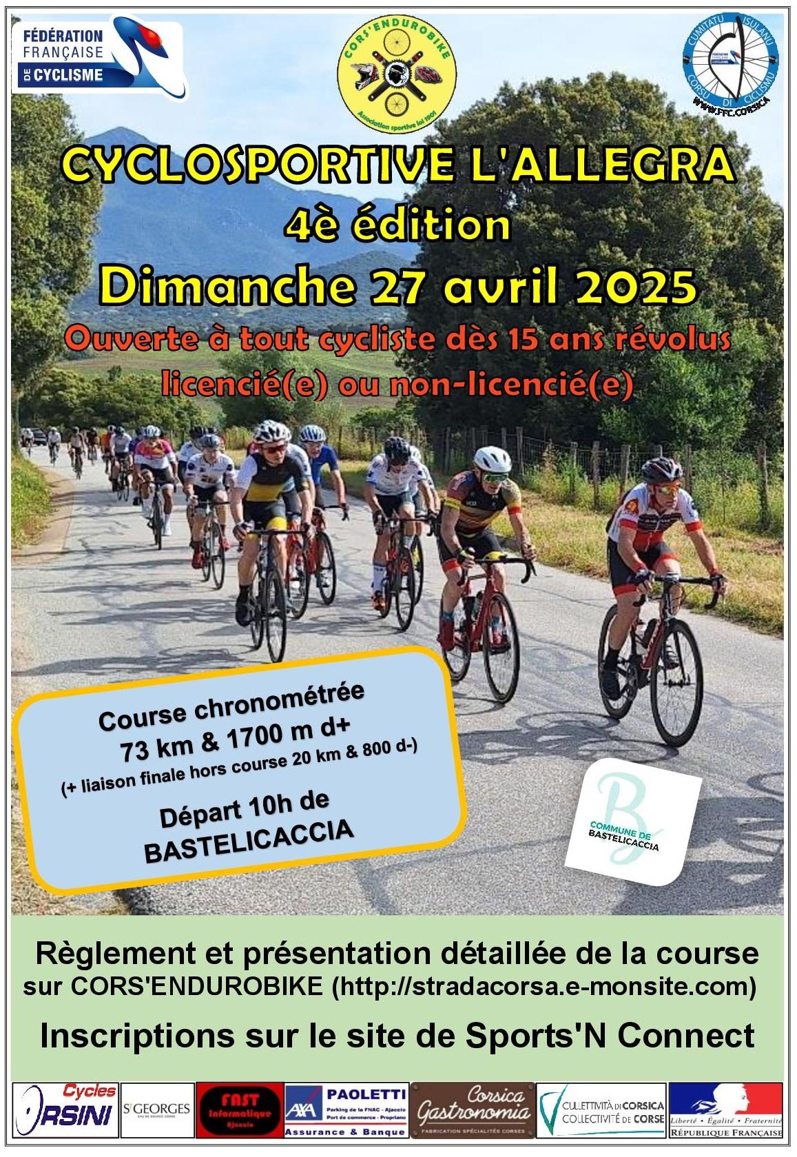 Affiche cyclosportive l allegra 2025